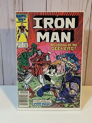 Buy Iron Man 214 Marvel Comics 25th Anniversary Newsstand VF/VF+ • 7.80£