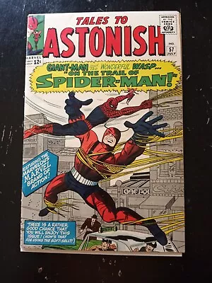 Buy TALES TO ASTONISH # 57 MARVEL  1964 Early Spider-Man Crossover  • 513.89£