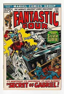 Buy Fantastic Four #121 NM Silver Surfer Galactus Appearance 1972 1st Print GLOSSY • 60.32£