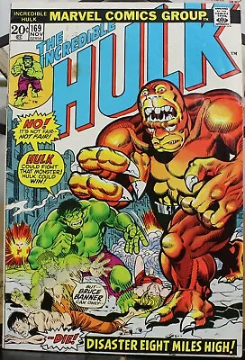 Buy The Incredible Hulk: Disaster Eight Miles High! NO. 169 Nov Marvel Comics • 7.90£