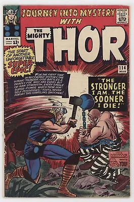 Buy Journey Into Mystery 114 Marvel 1965 VG Mighty Thor 1st Absorbing Man Loki • 52.75£