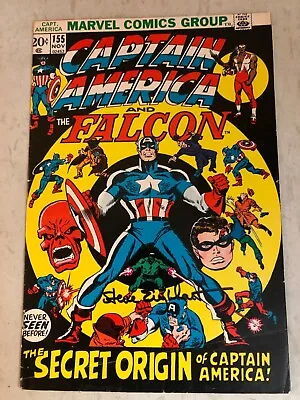 Buy Captain America   #155   FINE VERY FINE   Nov. 1972  Signed By  Englehart,  McLa • 31.61£