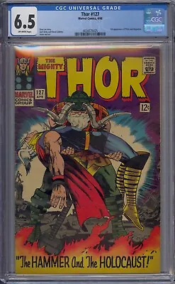 Buy Thor #127 Cgc 6.5 1st Pluto And Hippolyta Jack Kirby • 135.03£