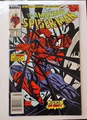 Buy Amazing Spider-Man #317 G-FINE 5.0 NEWSSTAND Venom App. Todd McFarlane  HOT🔥KEY • 17.48£