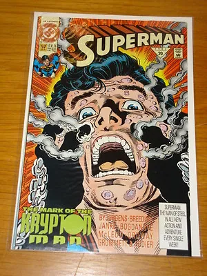 Buy Superman #57 Vol 2 Dc Comics Near Mint Condition July 1991 Double Size • 3.49£