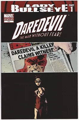 Buy Daredevil #111 Second 2nd Print Variant 2008 1st Lady Bullseye Marvel Comics • 29.95£