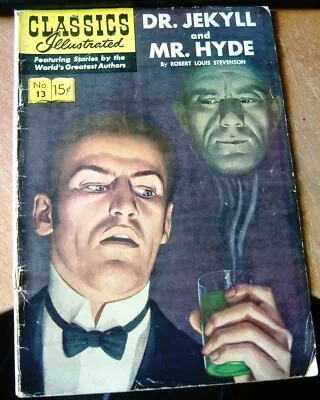 Buy CLASSICS ILLUSTRATED No  13 DR. JEKYLL And MR.HYDE  15c  ( 1944 ) • 4.50£