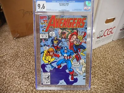 Buy Avengers 343 Cgc 9.6 1st Appearance Of Swordsman Marvel 1992 WHITE Pgs Thor Herc • 31.59£