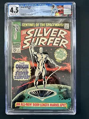 Buy Silver Surfer #1 (1968) Marvel CGC 4.5 CR/Off White Origin Of Silver Surfer • 400£