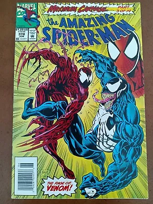 Buy Amazing Spider Man #378 (Marvel Comics 1993) Maximum Carnage Newsstand FN/VF • 7.88£