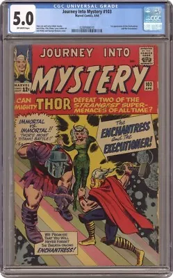 Buy Journey Into Mystery #103 CGC 5.0 Off Wht Marvel Comics 1964 1st App Enchantress • 382.03£