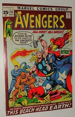 Buy Avengers #93 52 Page Giant Neal Adams Classic Full Gloss 9.0/9.2  Kree War • 354.63£