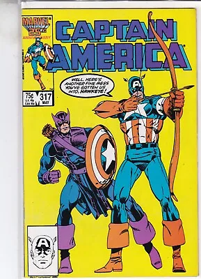 Buy Marvel Comics Captain America Vol. 1 #317 May 1986 Same Day Dispatch • 8.99£