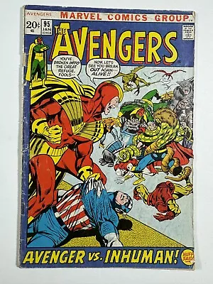 Buy AVENGERS #95 : Something Inhuman This Way Comes...! 1972 Marvel Comics • 14.39£