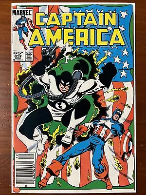 Buy Captain America #312 Mark Jewelers Insert - 1st App Flag Smasher Marvel, 1985 VF • 47.43£