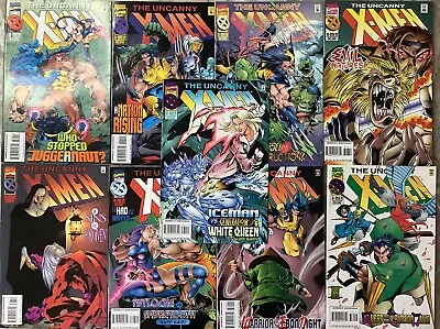 Buy The Uncanny X-Men 323,324,326-332 Marvel 1995 Comic Books • 19.70£