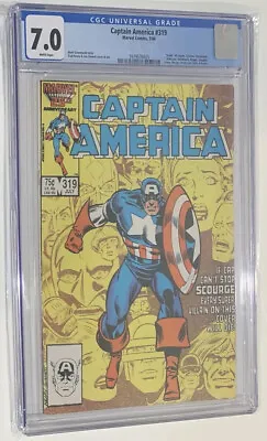 Buy Marvel Captian America #319 Mark Gruenwald Grade 7.0 CGC Comic • 55.96£