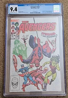 Buy Avengers 236 - Spider-Man Cover And Appearance - 1983 - CGC Graded 9.4 • 35.98£
