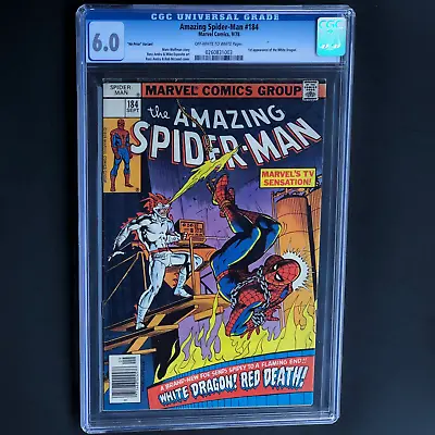 Buy AMAZING SPIDER-MAN #184 (1978) 💥 CGC 6.0 💥 No Price Variant ONLY 25 IN CENSUS! • 504.41£
