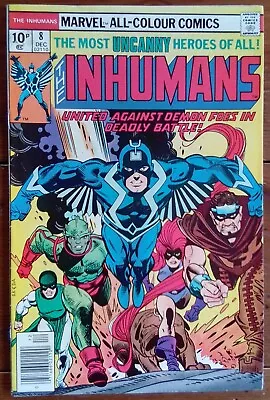 Buy The Inhumans 8, Marvel Comics, December 1976, Fn+ • 7.99£