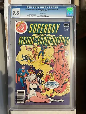 Buy Superboy #252 CGC 9.8 NM/MT, WHITE, Legion Of Super-Heroes! • 140.61£