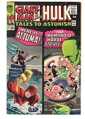 Buy Tales To Astonish #64 (1965) - Grade 6.0 - Attuma - 2nd Appearance The Leader! • 158.12£