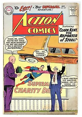 Buy Action Comics 257 Superman V Lex Luthor! Congorilla! Supergirl! 1959 DC C607 • 46.12£