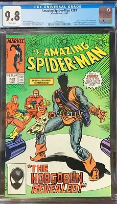Buy Amazing Spider-Man #289 CGC 9.8 White Pages KEY 1st New Hobgoblin Jack O'Lantern • 127.92£