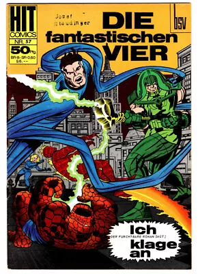 Buy 1968 Fantastic Four #65 Germany First App KREE + RONAN THE ACCUSER Hit Comics 57 • 17.15£