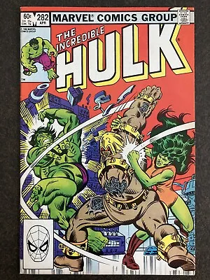 Buy Incredible Hulk #282 1st She Hulk Team Up 1983 Disney Mcu Vf- Original Owner Hot • 29.93£
