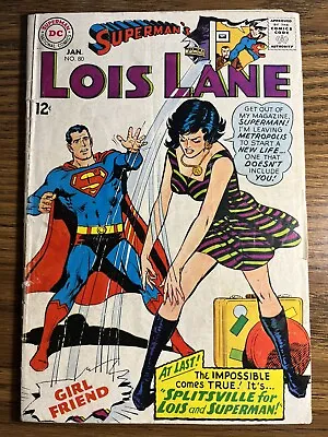 Buy Superman's Girl Friend Lois Lane 80 Curt Swan Cover Dc Comics 1968 Vintage • 7.88£