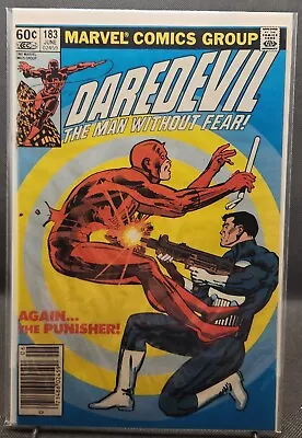 Buy Daredevil #183 Newsstand 1st Battle Vs Punisher Frank Miller (1982) VF/NM🔥🔑 • 39.98£