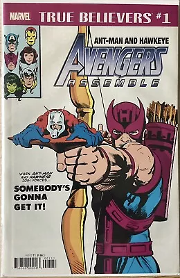 Buy True Believers, Avengers #223 Reprint, Classic Hawkeye Ant-man Cover, Good, Rare • 5.99£