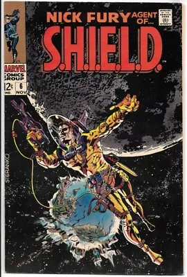 Buy Nick Fury, Agent Of S.H.I.E.L.D. Comic Book #6 Marvel 1968 VERY FINE/NEAR MINT+ • 79.66£