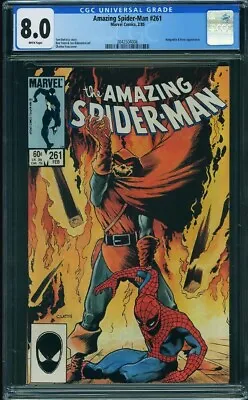 Buy Amazing Spider-Man #261 CGC 8.0 Withe Page  Hobgoblin & Rose App • 23.99£