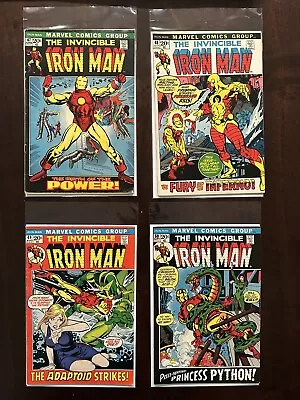 Buy Invincible Iron-Man Lot Of 4, Marvel 1972 Bronze Age Issues 47,48,49,50 • 100.31£