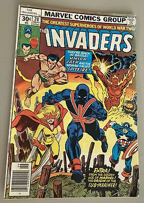 Buy Marvel Comic The Invader (Submariner Origin) Vol. 1 No. 20 September 1977 ORG • 8£