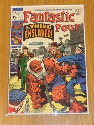 Buy Fantastic Four #91 Vf/nm (9.0) Marvel Comics Kirby October 1969* • 49.99£