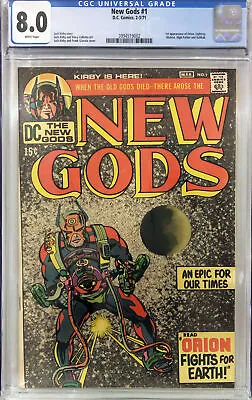 Buy New Gods #1 - 1st Orion, Lightray, Metron, High-father, Kalibak - Cgc 8.0 • 600£