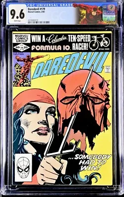 Buy DAREDEVIL #179 (Marvel Comics, 1982) CGC  9.6 ~ FRANK MILLER ~ White Pages Elekt • 140.71£