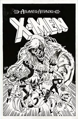 Buy UNCANNY X-MEN ANNUAL #13 Cover RECREATION Original Art By MIKE VOSBURG • 533.66£