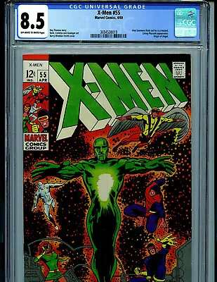 Buy Uncanny X-Men #55 CGC 8.5 VF+ 1969  Marvel Comics Amricons  B19 • 275.96£