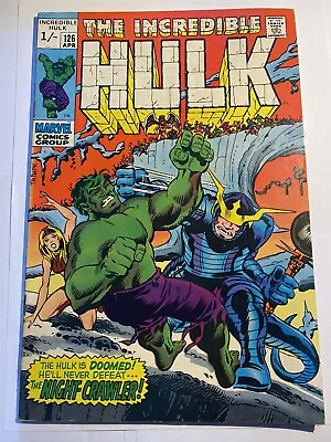 Buy INCREDIBLE HULK, THE #126 Silver Age Marvel 1970 VF UK Price High Grade • 29.95£