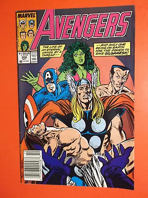 Buy The Avengers # 308 - Vg/f 5.0 - 1989 Newsstand - She-hulk  Capt America  Thor • 2.57£