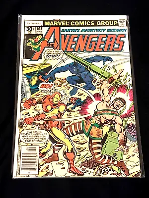 Buy Avengers #163 Newsstand - Iron Man Vs Hercules - 1977 - Very Good • 2.28£