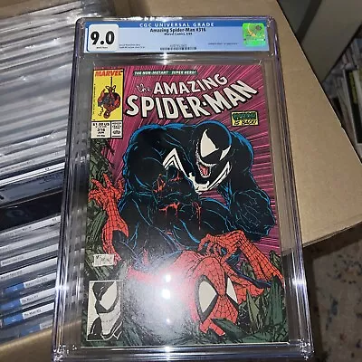 Buy AMAZING SPIDER-MAN #316 CGC 9.0 WP 1st VENOM COVER. VENOM ! Marvel Comic Mcfarla • 152.08£