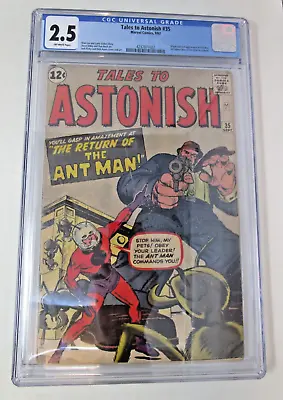 Buy Tales To Astonish #35 1962 [CGC 2.5] 1st Ant-Man In Costume 2nd Hank Pym Key • 378.41£