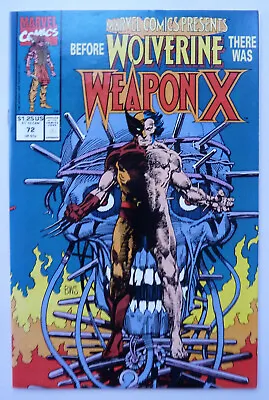 Buy  Marvel Comics Presents #72 Before Wolverine There Was Weapon X - 1991 VF 8.0 • 24.95£