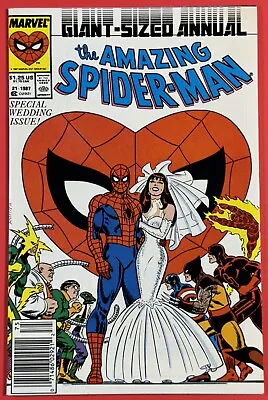 Buy Amazing Spider-man Annual #21 (marvel 1987) Newsstand Variant | Vf+ 8.5 • 22.90£