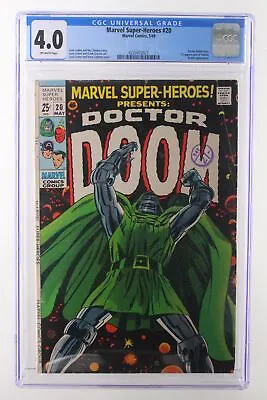 Buy Marvel Super-Heroes #20 - Marvel Comics 1969 CGC 4.0 Doctor Doom Story. 1st Appe • 134.24£
